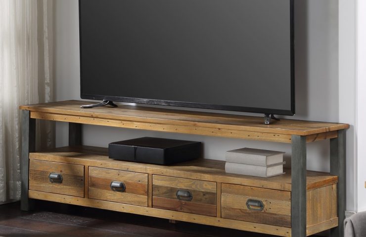 Urban Elegance Reclaimed Extra Large Widescreen TV unit