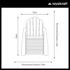 Vermont Folding Adirondack Chair size