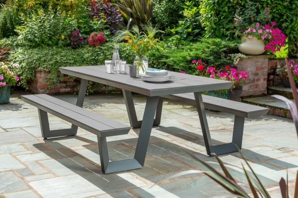 Wembley Picnic Table Grey life