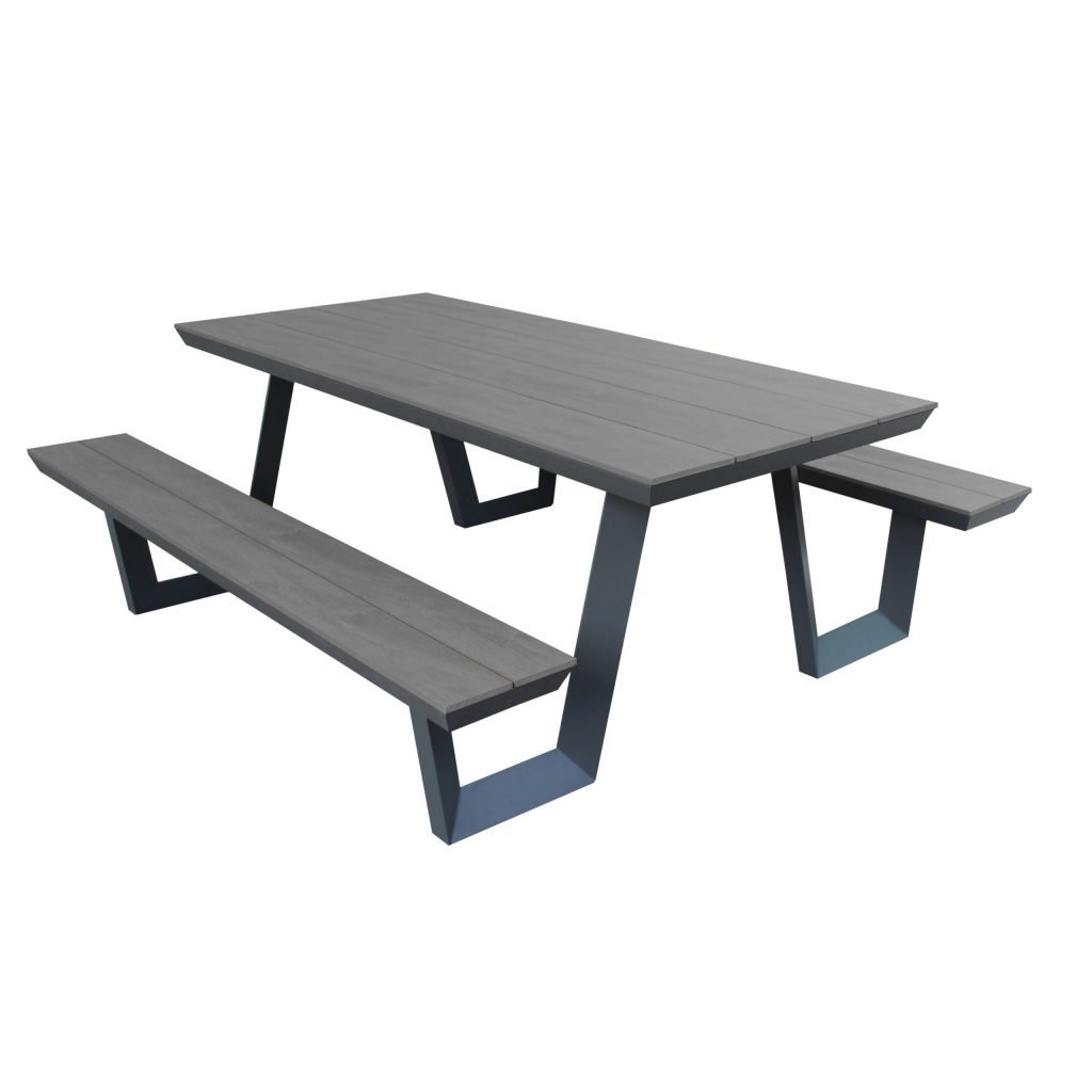 Wembley Picnic Table Grey Only Oak Furniture