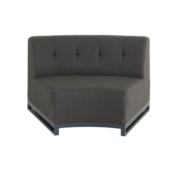 Cove Curved 2 Seat Garden Sofa front scaled