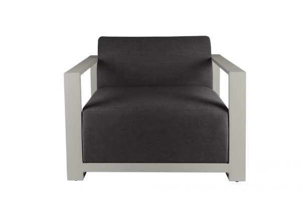 Del Mar Outdoor Chair Grey front