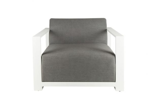 Del Mar Outdoor Chair White front