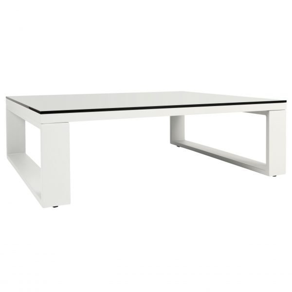 Del Mar Outdoor Coffee Table White scaled