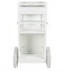 Del Mar Outdoor Drinks Trolley White rear scaled
