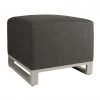 Del Mar Outdoor Foot Stool Grey scaled