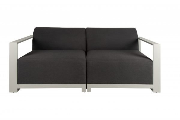 Del Mar Outdoor LR Corner Seats Grey front scaled