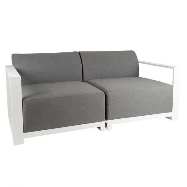 Del Mar Outdoor LR Corner Seats White angle 2 scaled
