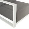 Del Mar Outdoor LR Corner Seats White arm