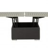 Del Mar Outdoor Popup Table Grey front scaled