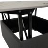 Del Mar Outdoor Popup Table Grey hinge