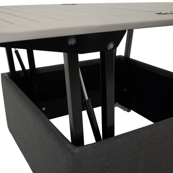 Del Mar Outdoor Popup Table Grey hinge