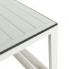 Del Mar Outdoor Side Table White close