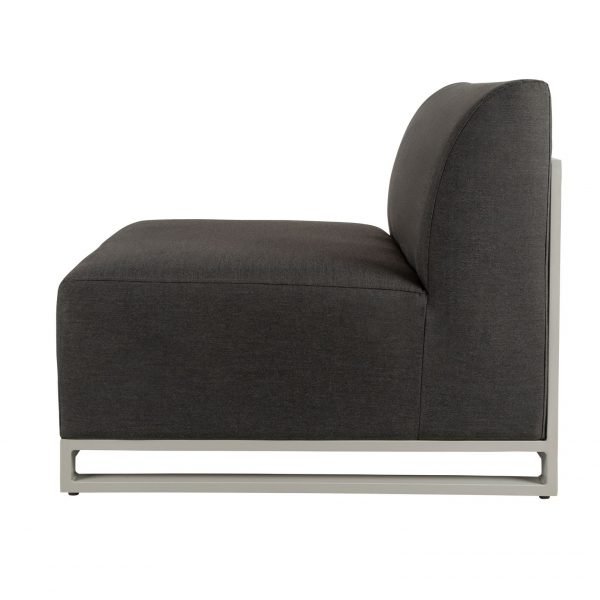 Del Mar Outdoor Sofa Chair Grey side