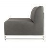Del Mar Outdoor Sofa Chair White side scaled