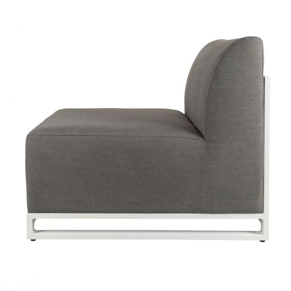 Del Mar Outdoor Sofa Chair White side scaled