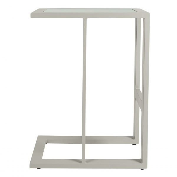 Del Mar Outdoor Sofa Table Grey side scaled