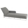 Del Mar Outdoor Sunlounger Set White left