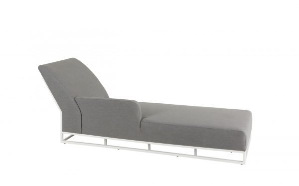 Del Mar Outdoor Sunlounger Set White scaled