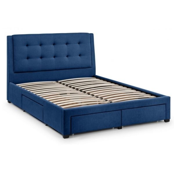 Fullerton 4 Drawer Double Bed Blue