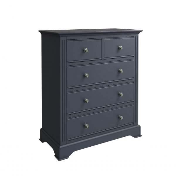 Marcel Midnight Grey 2 over 3 Drawers scaled