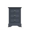 Marcel Midnight Grey Bedside Table Large front scaled