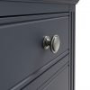 Marcel Midnight Grey Bedside Table Large handle scaled