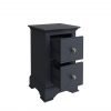 Marcel Midnight Grey Bedside Table open scaled