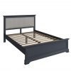 Marcel Midnight Grey Double Bed bare scaled