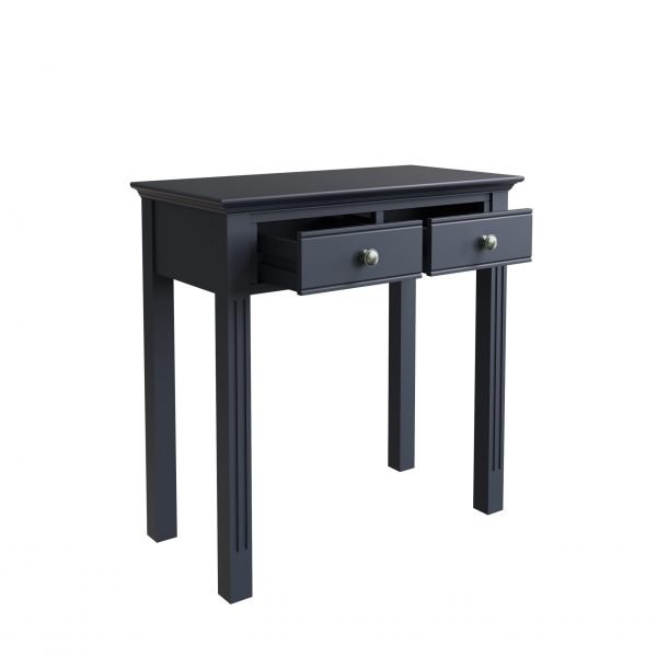 Marcel Midnight Grey Dressing Table open scaled