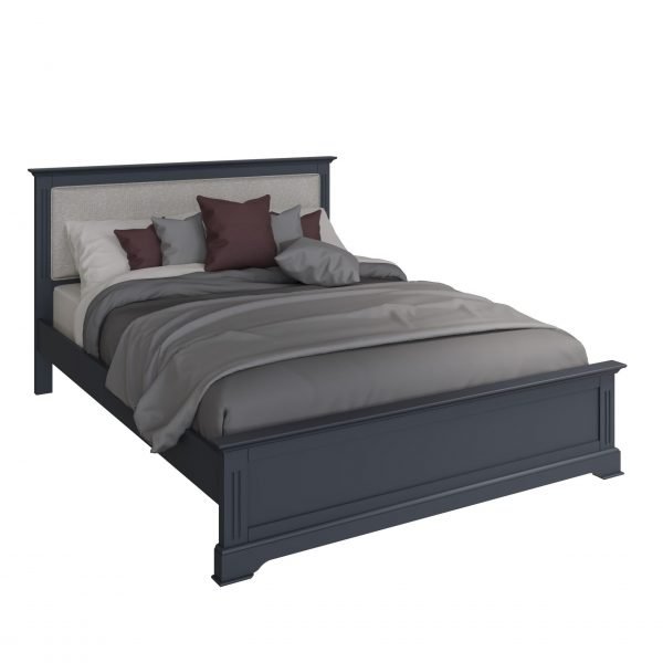 Marcel Midnight Grey King Size Bed made scaled