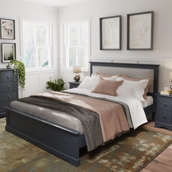 Marcel Midnight Grey King Size Bed scaled