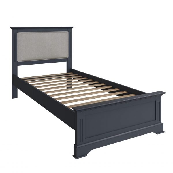 Marcel Midnight Grey Single Bed bare scaled