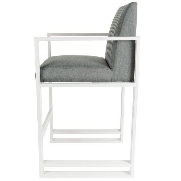 Santorini Bar Stool White side
