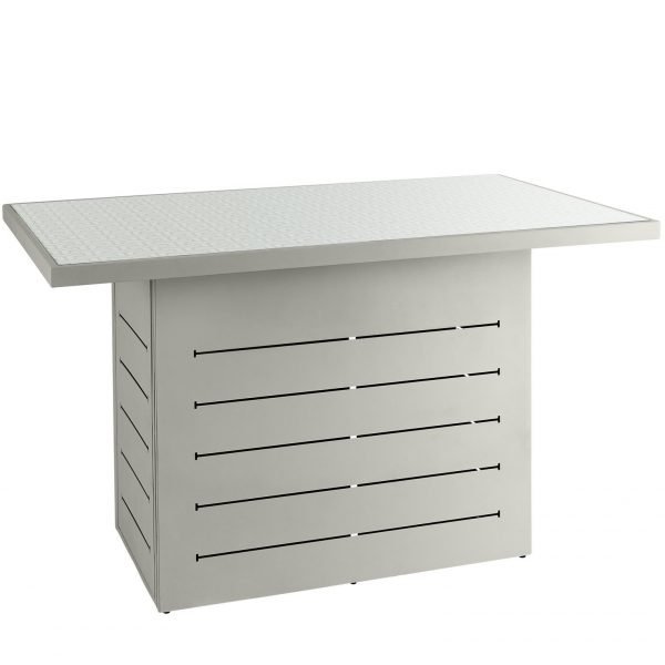 Santorini Outdoor Bar Table Grey Pattern Top