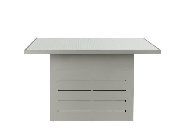 Santorini Outdoor Bar Table Grey Pattern Top front