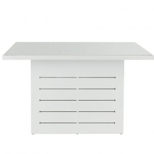 Santorini Outdoor Bar Table White Pattern Top front scaled