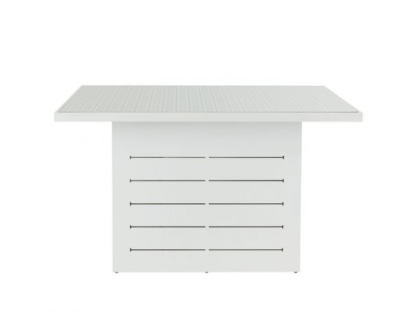 Santorini Outdoor Bar Table White Pattern Top front scaled