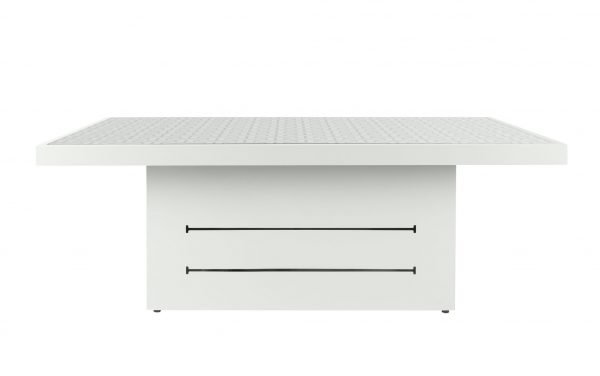 Santorini Outdoor Coffee Table White Pattern Top front