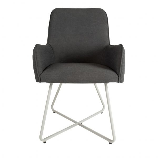 Santorini Outdoor Dimond Stich Chair Grey front