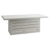 Santorini Outdoor Dining Table Grey Pattern Top scaled