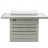 Santorini Outdoor Firepit Bar Table Grey front scaled