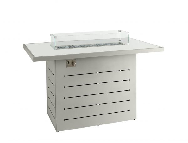 Santorini Outdoor Firepit Bar Table Grey scaled
