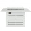 Santorini Outdoor Firepit Bar Table White Pattern Top front scaled