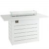 Santorini Outdoor Firepit Bar Table White Pattern Top scaled