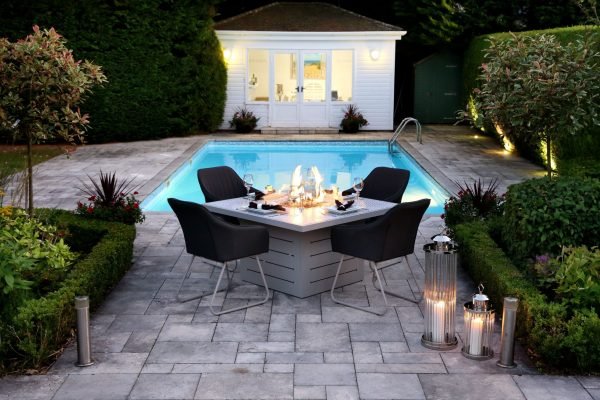 Santorini Outdoor Firepit night life squre 1 scaled