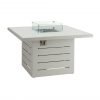 Santorini Square Firepit Dining Table Grey scaled