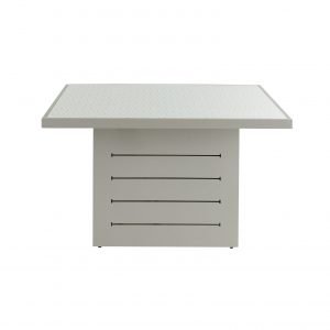 Santorini Square Outdoor Table Grey Pattern Top front