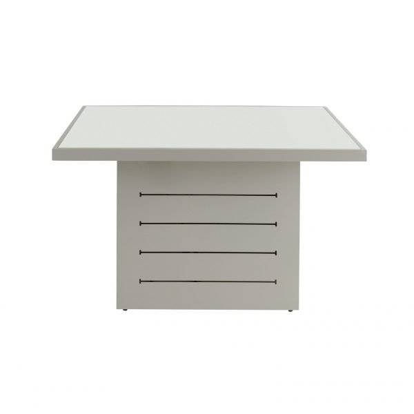Santorini Square Outdoor Table Grey front