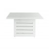 Santorini Square Outdoor Table White Pattern Top front 1